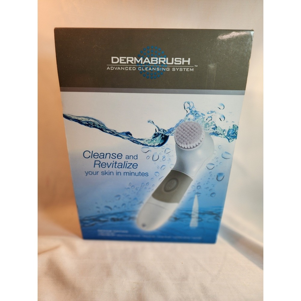 Dermabrush Advanced Cleansing System Facial & Body Brush Set 4 Attachments NEW